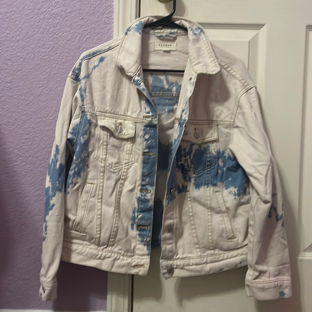 Pacsun bleached denim trucker jacket
